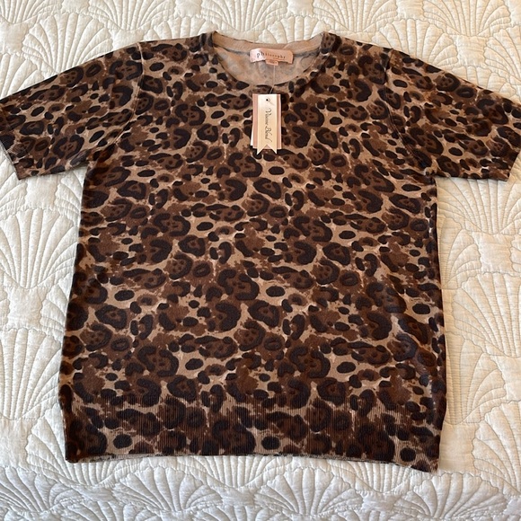 NWT Philosophy  Animal Print sweater size M - Picture 1 of 7
